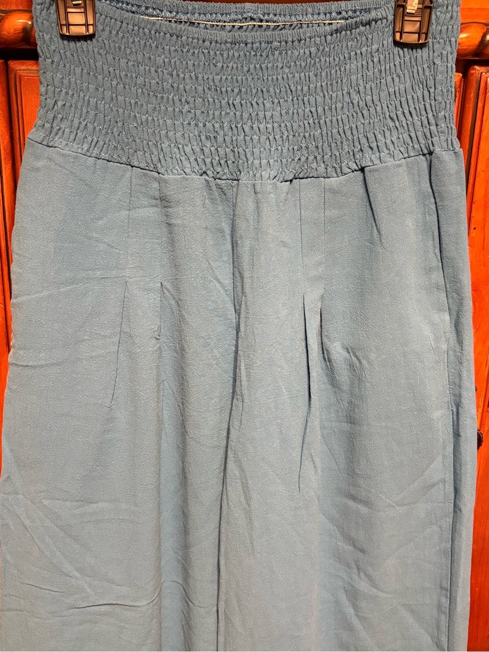 🔥Women’s Blue Linen & Cotton Palazzo Pants, Sz. M, VGUC-EUC. - Picture 3 of 7